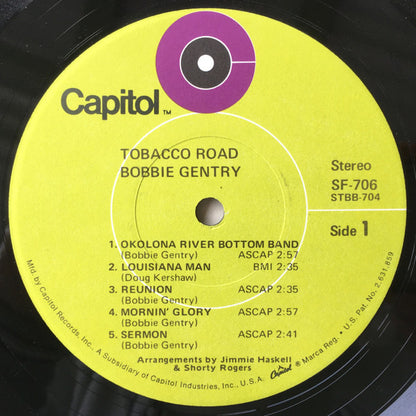 Bobbie Gentry : Tobacco Road (LP, Album, RE)