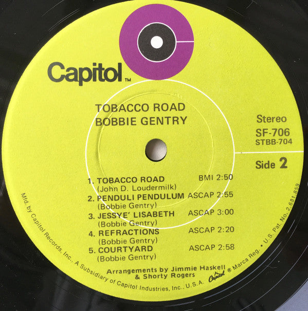 Bobbie Gentry : Tobacco Road (LP, Album, RE)