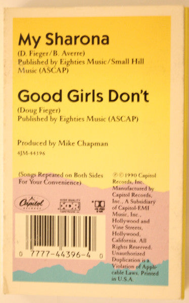 The Knack (3) : My Sharona / Good Girls Don't (Cass, Single)