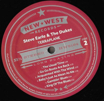 Steve Earle & The Dukes : Terraplane (LP, Album, Ltd, 180)