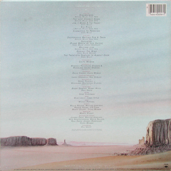 Waylon Jennings • Willie Nelson • Johnny Cash • Kris Kristofferson : Highwayman (LP, Album, Car)