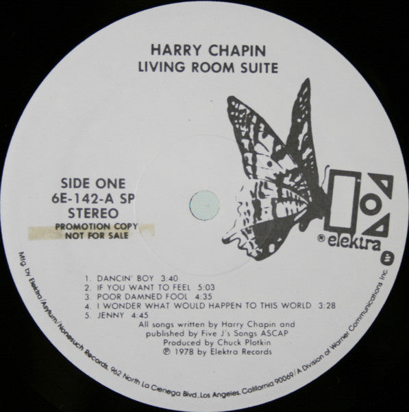 Harry Chapin : Living Room Suite (LP, Album, Promo, Spe)