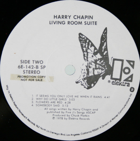 Harry Chapin : Living Room Suite (LP, Album, Promo, Spe)