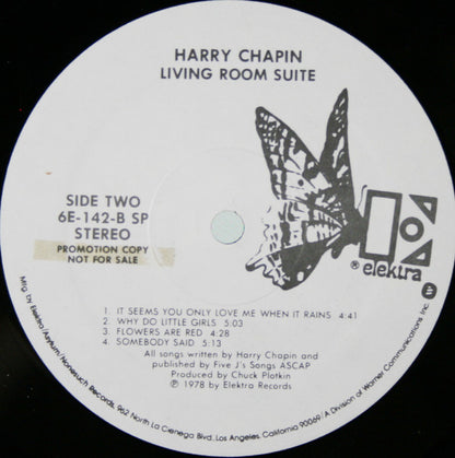 Harry Chapin : Living Room Suite (LP, Album, Promo, Spe)