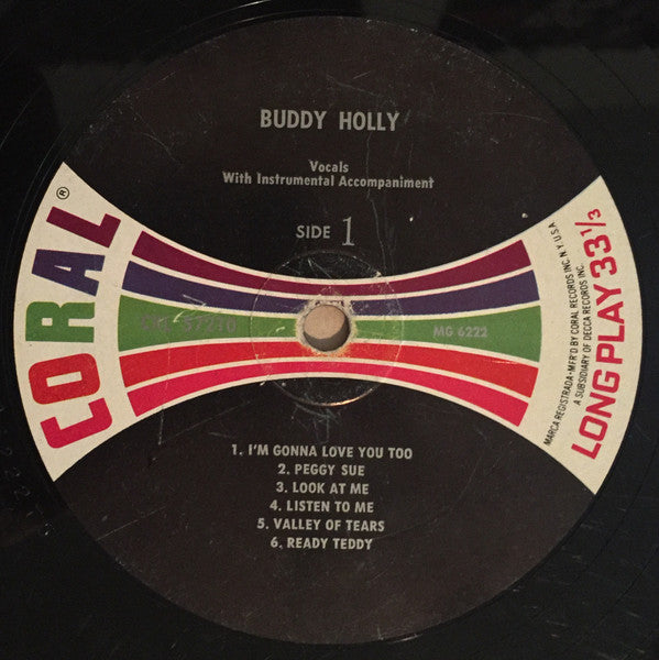 Buddy Holly : Buddy Holly (LP, Album, RE)