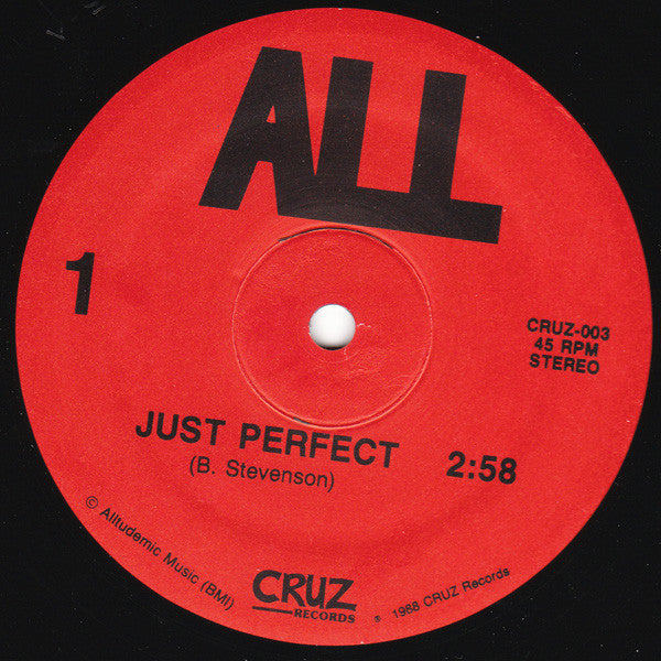 ALL (2) : Just Perfect / Wishing Well (12", Single)