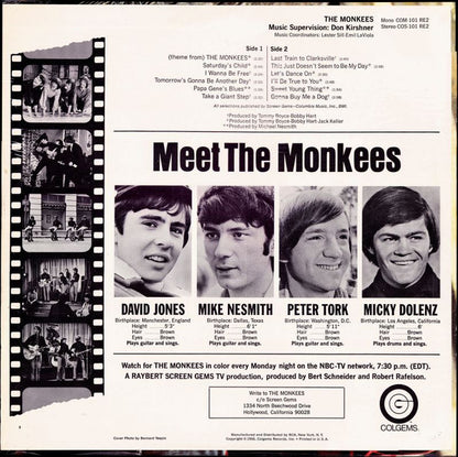 The Monkees : The Monkees (LP, Album, RP)