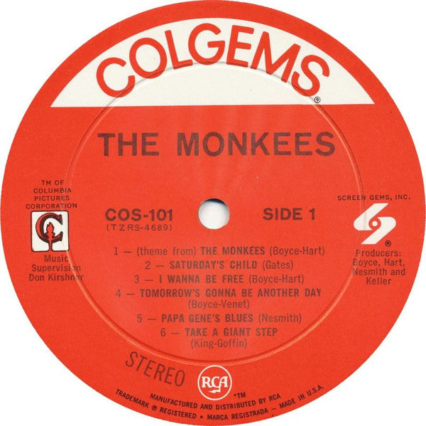 The Monkees : The Monkees (LP, Album, RP)