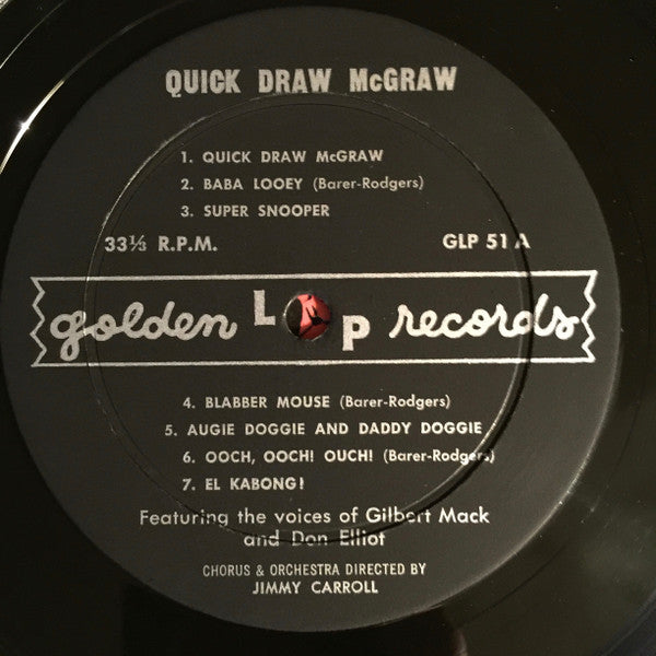 Quick Draw McGraw and Huckleberry Hound : Quick Draw McGraw and Huckleberry Hound (LP, Mono)