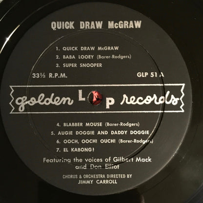 Quick Draw McGraw and Huckleberry Hound : Quick Draw McGraw and Huckleberry Hound (LP, Mono)