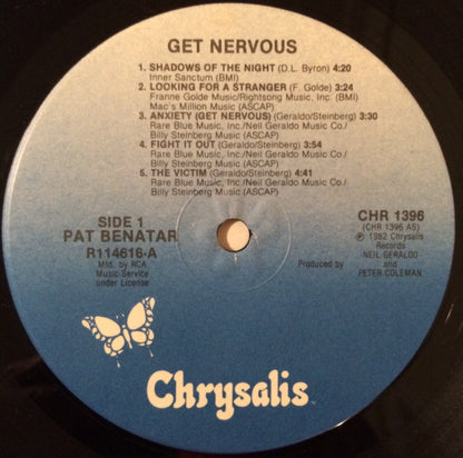 Pat Benatar : Get Nervous (LP, Album, Club, RCA)