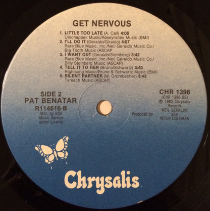 Pat Benatar : Get Nervous (LP, Album, Club, RCA)