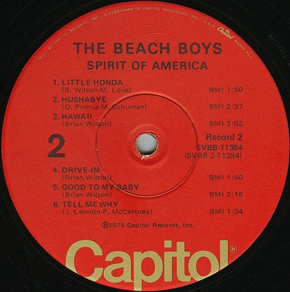 The Beach Boys : Spirit Of America (2xLP, Comp, Win)