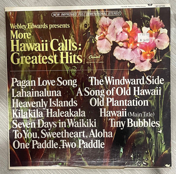 Webley Edwards : More Hawaii Calls: Greatest Hits (LP, Album)
