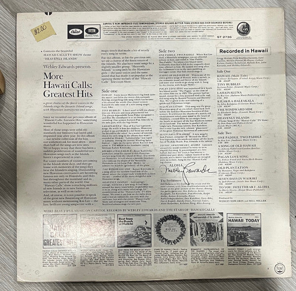 Webley Edwards : More Hawaii Calls: Greatest Hits (LP, Album)