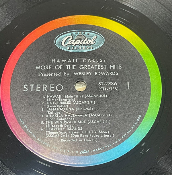 Webley Edwards : More Hawaii Calls: Greatest Hits (LP, Album)