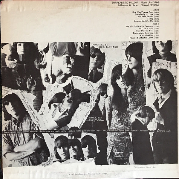 Jefferson Airplane : Surrealistic Pillow (LP, Album, M/Print, Hol)