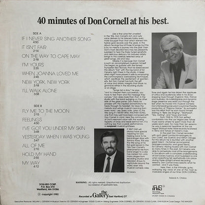 Don Cornell : If I Never Sing Another Song (It Isn't Fair) (LP, Comp)