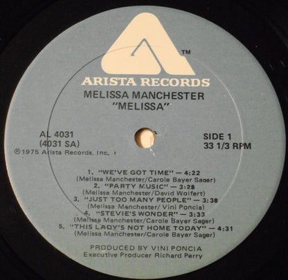 Melissa Manchester : Melissa (LP, Album)