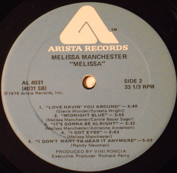 Melissa Manchester : Melissa (LP, Album)