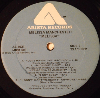 Melissa Manchester : Melissa (LP, Album)