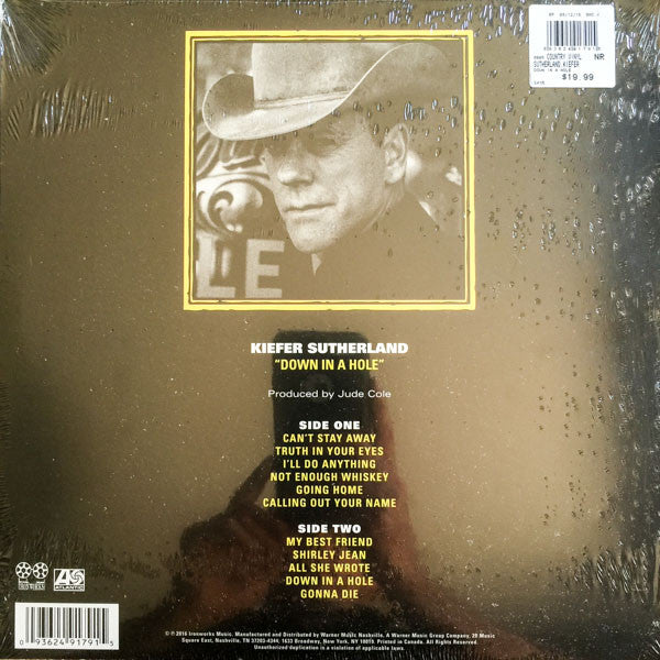 Kiefer Sutherland : Down In A Hole (LP, Album)