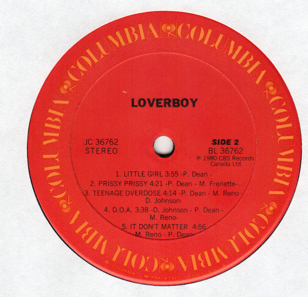 Loverboy : Loverboy (LP, Album, Ter)