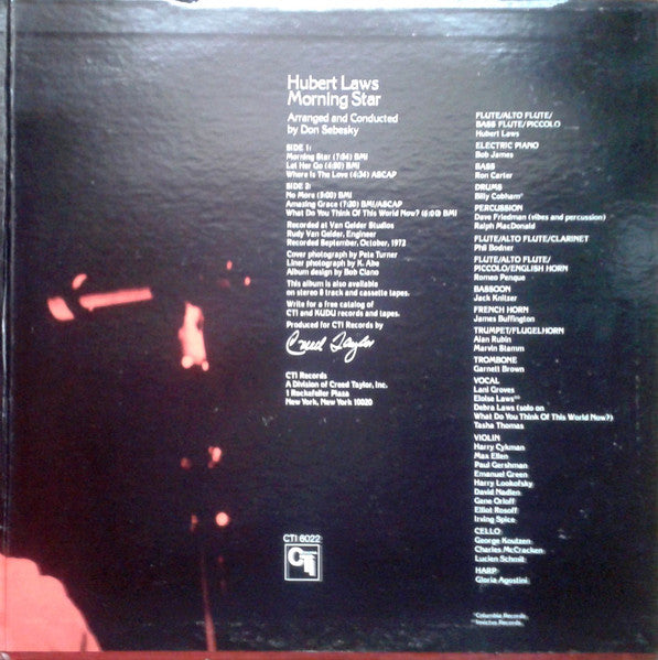 Hubert Laws : Morning Star (LP, Album, Gat)