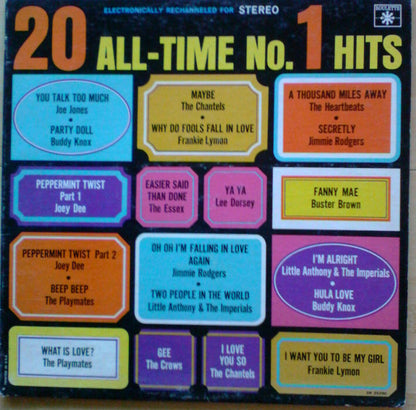 Various : 20 All-Time No. 1 Hits (LP, Comp)