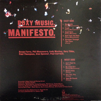 Roxy Music : Manifesto (LP, Album, Mon)