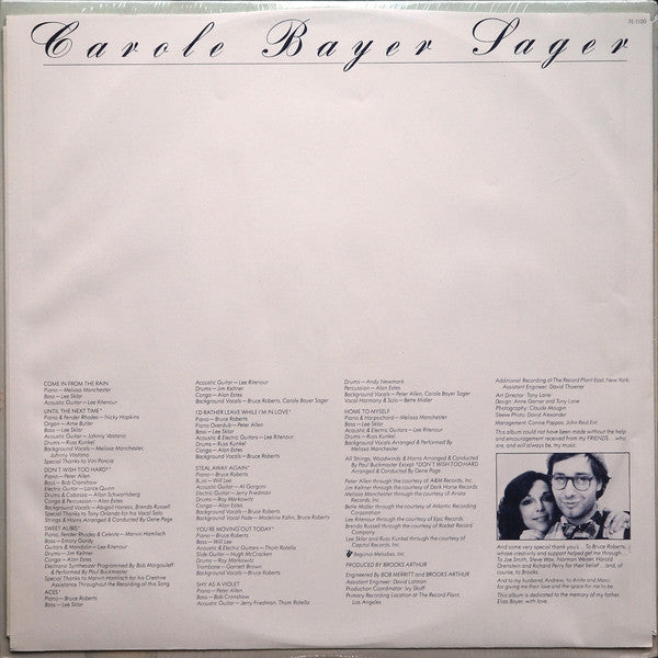 Carole Bayer Sager : Carole Bayer Sager (LP, Album, SP )